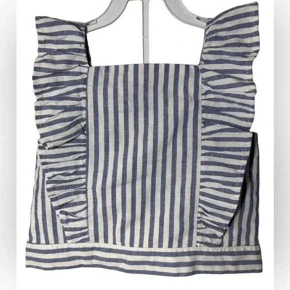 Rare Editions Two Piece Matching Set Linen Blend Little Girls Outfit - Picture 7 of 7